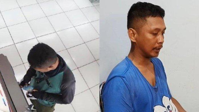 Video viral saat driver ojol bobol ATM orang di Kota Makassar dan pelaku SP saat diamankan polisi