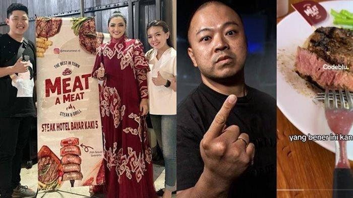 Pemilik warung steak UMKM Meat a Meat di kawasan Sunter Jakarta Utara mengungkapkan kebahagiaannya setelah setelah mengalami stres akibat Codeblu