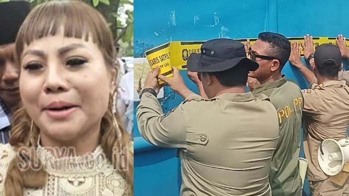 SEGEL GUDANG SENTOSO SEAL - Pemkot Surabaya akhirnya menyegel gudang Sentoso Seal milik Jan Hwa Diana yang berada di No. 17 Blok A-14, Jalan Raya Dupak, Gundih, Surabaya, Selasa (22/4/2025). Wali Kota Surabaya Eri Cahyadi datang secara langsung dan memimpin jalannya penyegelan.