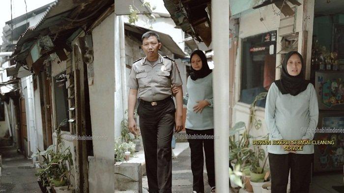 Penampakan potret rumah Aipda Rully viral relakan istri kerja jadi cleaning service untuk bantu kehidupan keluarga.