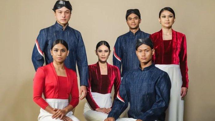 Penampakan seragam defile Tim Indonesia untuk Opening Ceremony Olimpiade Paris 2024.