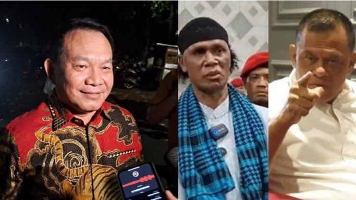 MINTA KONFLIK HERCULES DAMAI- (Kiri) Penasihat Khusus Presiden Urusan Pertahanan Nasional Jenderal (Purn) TNI Dudung Abdurachman mendatangi rumah Prabowo Subianto, Jalan Kertanegara, Jakarta Selatan, Kamis (25/4/2024) malam. Dudung minta Hercules dan Gatot Nurmantyo saling memaafkan