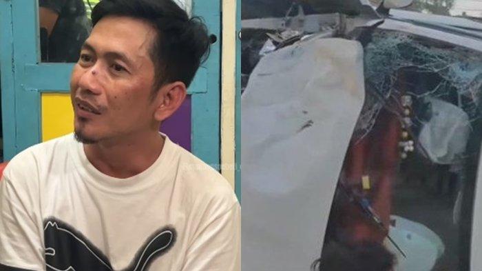 Pengakuan Antoni Romansyah (44), pengemudi mobil Calya yang menabrak satu keluarga hingga tewas di Jalan Hangtuah, Kecamatan Tenayan Raya, Kota Pekanbaru, Riau.