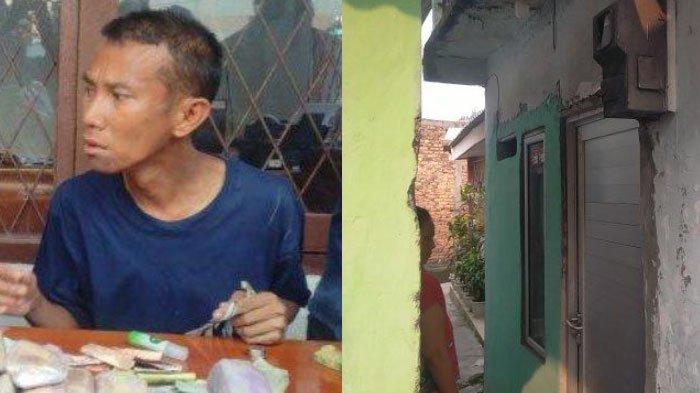 Erik (kiri), pengemis simpan uang Rp50 juta di celana memiliki rumah berlantai dua warisan orangtua.
