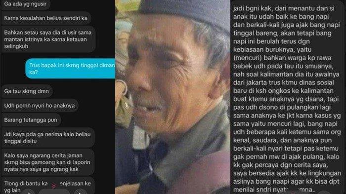 Kakek Noerman diusir anaknya dari rumah padahal baru dua hari datang dari Kalimantan.