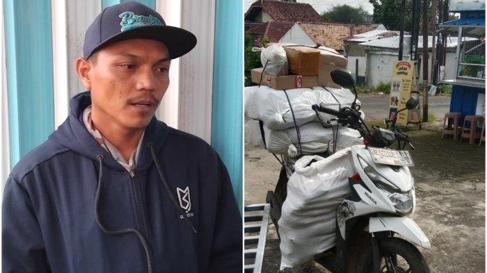 Agung Hidayat kurir di Palembang hilang motor bersama 5 paketnya di Jalan Husni Thamrin Sukabangun I pada 31 Oktober 2024 lalu.