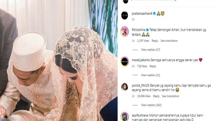 Postingan Pratama Arhan jadi sorotan usai Azizah Salsha diisukan selingkuh.