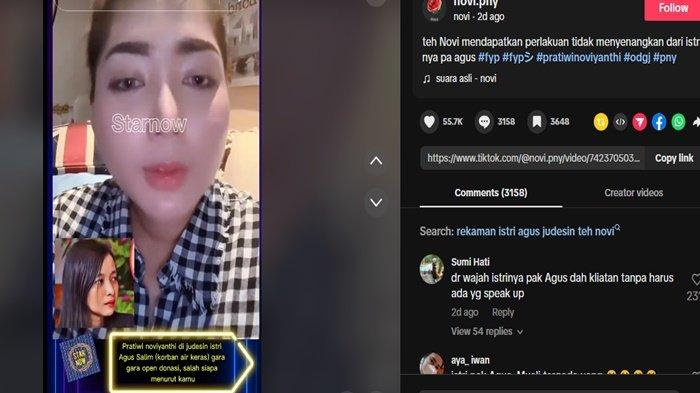 Pratiwi  Novi merasa dibohongi istri Agus Salim, yang disiram air keras oleh karyawannya, lantaran uang donasi yang ia kira terkumpul sudah Rp500 juta ternyata lebih hingga mencapai Rp 1 miliar.