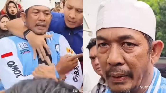 Pria yang tarik leher Gibran viral dimedsos.