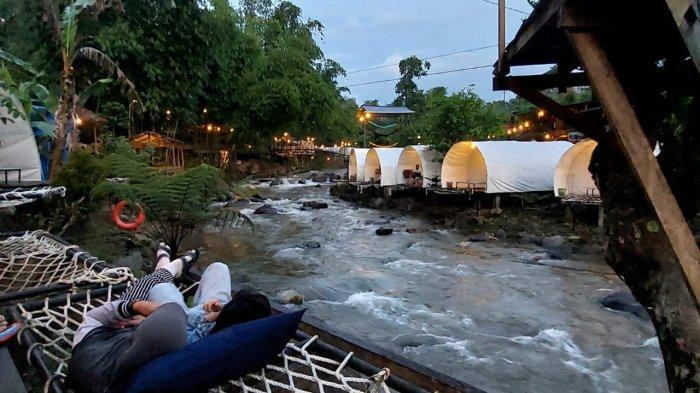 Tampak Dusun Camp salah satu lokasi Glamor Camping yang di Desa Gunung Agung Pauh Kota Pagar Alam.