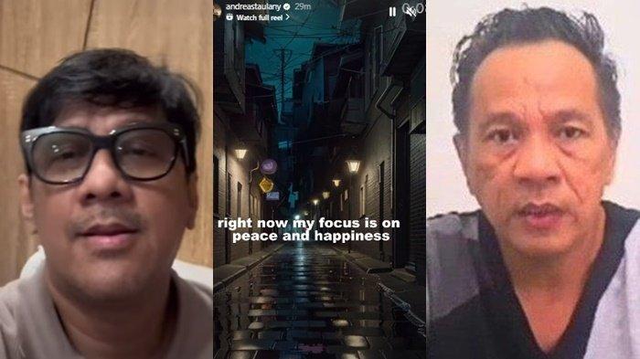 Reaksi Andre Taulany dilarang bawakan lagu berjudul 'Mungkinkah' hingga terancam dilaporkan, ungkap keinginan fokus kedamaian.