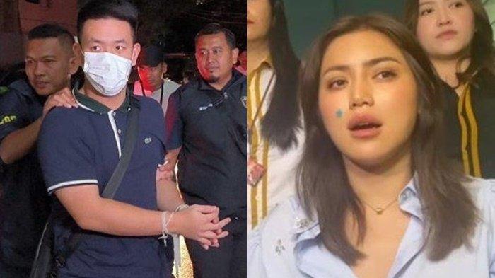 Reaksi Christoper Steffanus Budianto tak berkutik saat tiba di bandara Soekarno Hatta diamuk Jessica Iskandar.