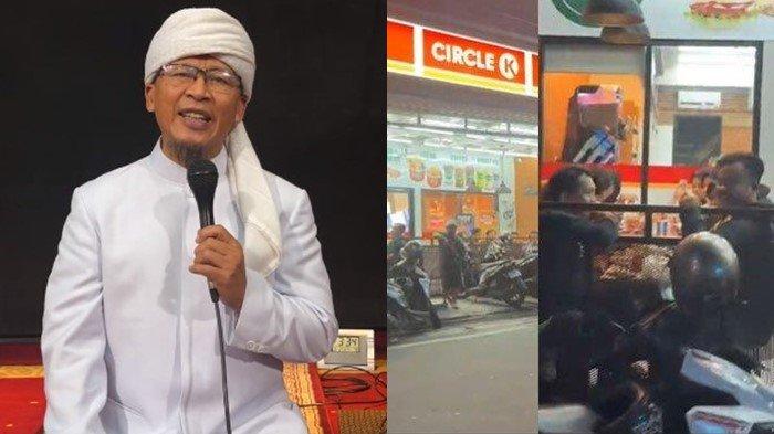 Reaksi pendakwah Abdullah Gymnastiar alias Aa Gym usai polisi menyegel minimarket yang dekat area masjid Daarut Tauhid.