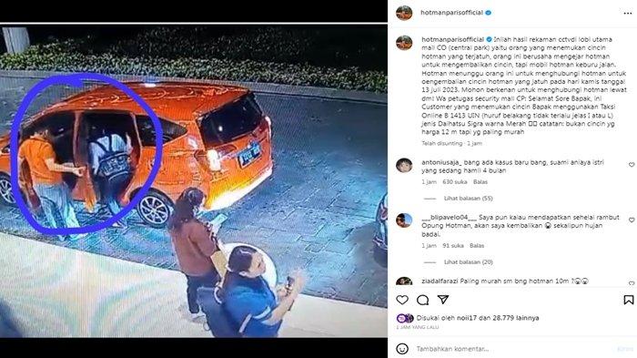 Rekaman CCTV Tunjukkan Dua Orang Diduga Menemukan Cincin Hotman Paris Jatuh di Mall Central Park