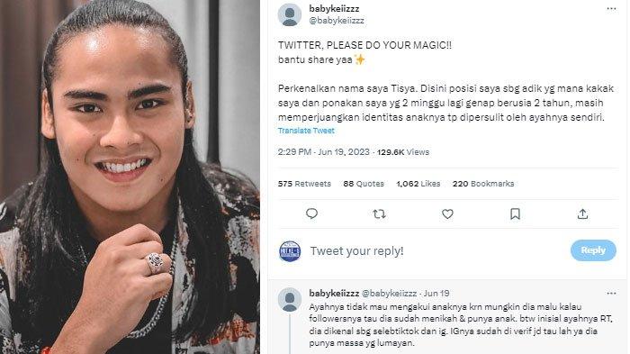 Renaga Tahier viral lantaran disebut sudah memiliki anak namun tak mau mengakuinya