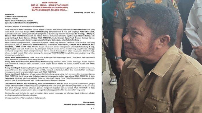 Respon Gubernur Sumsel Soal Surat Terbuka Operasional Truk Tronton di