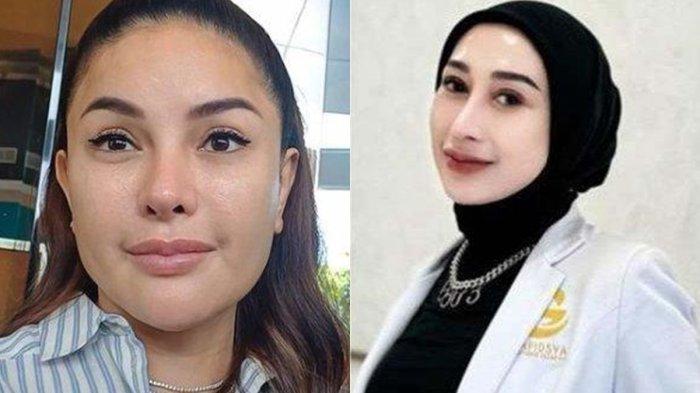 NIKITA MIRZANI TERSANGKA - (kiri) Artis Nikita Mirzani di daerah Dharmawangsa, Jakarta Selatan, Jumat (14/2/2025). Dokter kecantikan Reza Gladys (kanan) laporkan Nikita Mirzani dan asistennya dugaan pemerasan, kini ditetapkan tersangka, Kamis (20/2/2025).