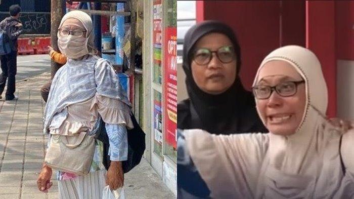 Rosmini(55), emak-emak viral karena aksinya memaksa meminta sedekah jadi sorotan. sudah 14 tahun mencari uang dengan cara mengemis, pisah dari anak