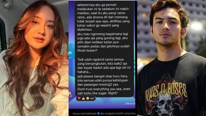 Salshabilla Adriani akhirnya muncul menanggapi terkait isu yang beredar diduga jadi orang ketiga dalam hubungan asmara Syifa Hadju dan Rizky Nazar.