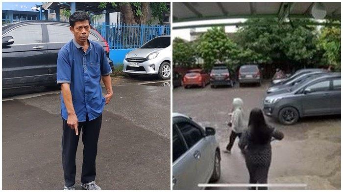 Hermanto, pria yang dituduh mencuri handphone oleh oknum dokter di Palembang menunjukkan lokasi saat ia menemukan hp tersebut di Jalan Datuk M Akib depan Puskesmas, Kamis (26/12/2024).