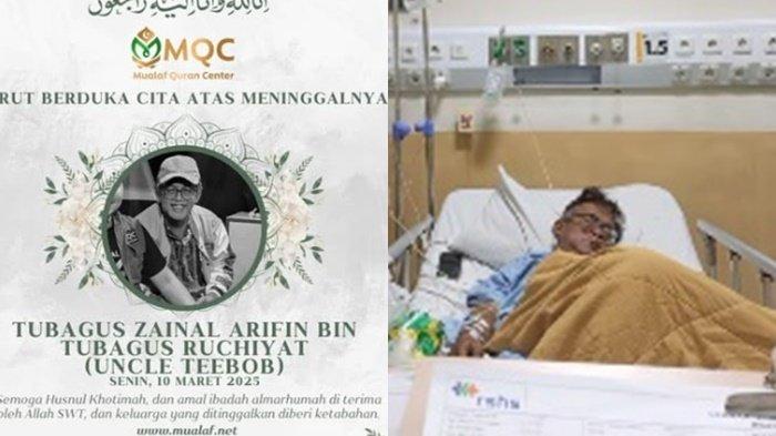 UNCLE TEEBOB MENINGGAL. Uncle Teebob meninggal dunia setelah berjuang melawan menyakitnya di RSUD Kota Bogor, pada Senin (10/3/2025). Sebelum meninggal dunia, Uncle Teebob sempat menjalani perawatan lantaran penyakit hepatitis hingga harus rutin cuci darah. ia menjalankan operasi