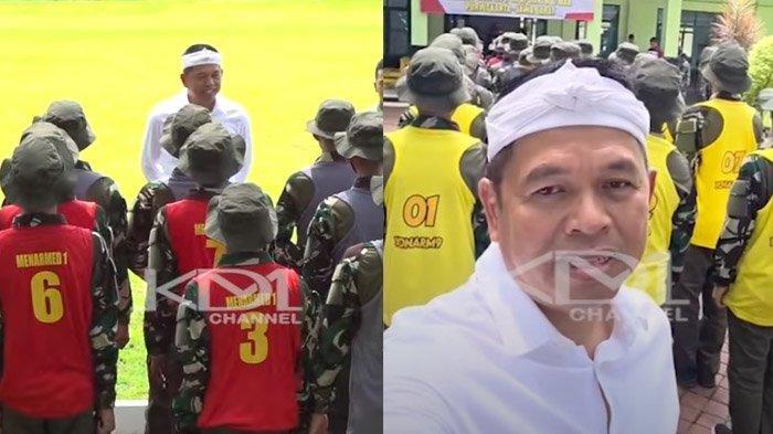 KDM MENAHAN AIR MATA - Sejumlah siswa remaja yang dinilai nakal dan diserahkan orang tuanya ke barak militer di Purwakarta, Jawa Barat menangis di hari pertama pendidikannya. KDM menahan tangis haru.