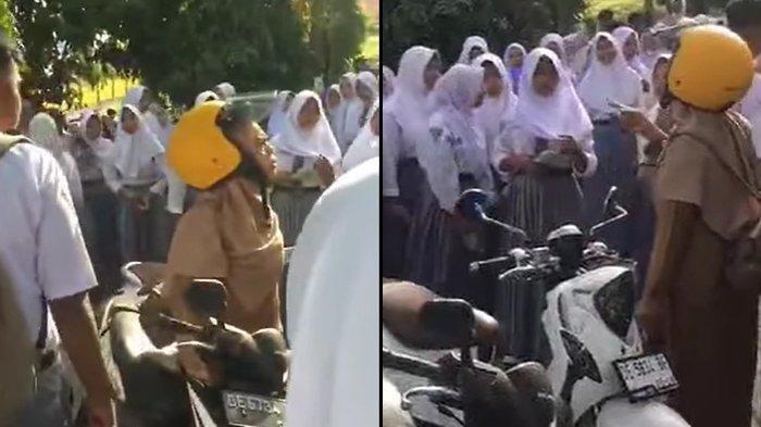 Seorang guru sekaligus Wakil Kepala Sekolah, Maryam Latarissa dibully oleh puluhan muridnya. Peristiwa tersebut terjadi di area parkiran sekolah, Senin (14/8/2023) saat para siswa sedang berunjukrasa.