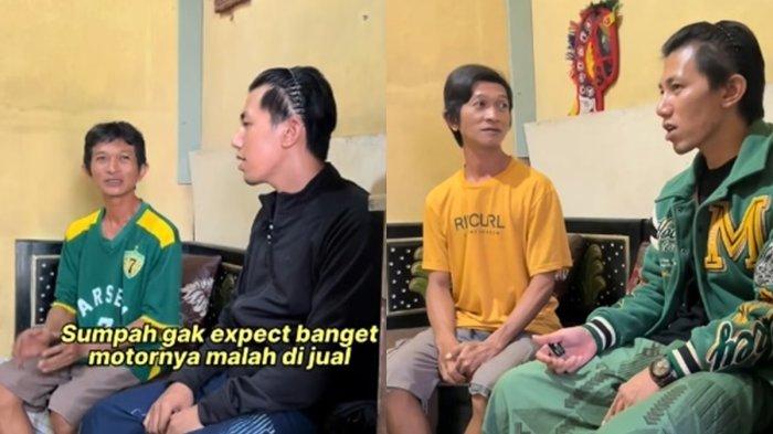 Seorang penjual pentol tengah viral di media sosial menjual motor hasil donasi.