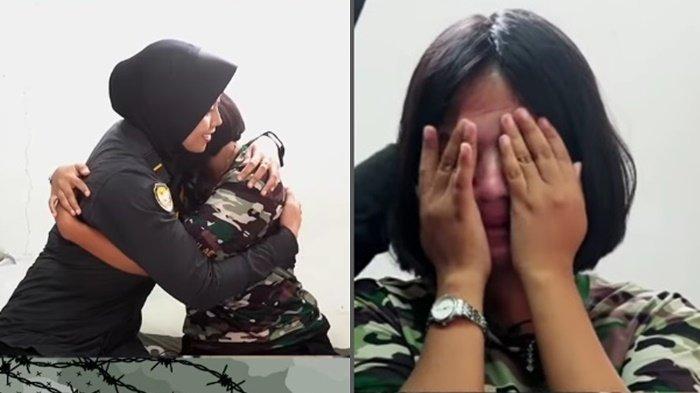 SISWA BARAK MILITER MENANGIS- Seorang siswa yang mengikuti program pendidikan berbasis Gapura Panca Waluya di barak militer yang digagas Gubernur Jawa Barat (Jabar) Dedi Mulyadi, menangis tidak mau pulang.