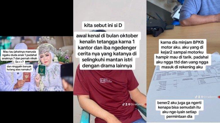 Tangkapan layar video viral wanita curhat diselingkuhi suaminya dengan adik ipar. Ia juga baru tahu suaminya ternyata sudah nikah 5 kali.