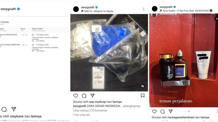 Sexy Goath membongkar bukti sebuah foto dua tiket pesawat atas nama istrinya dan Erdian Aji Prihartanto alias Manji menuju ke Bangkok, Thailand.