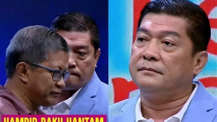 Silfester Matutina saat debat dengan Rocky Gerung.