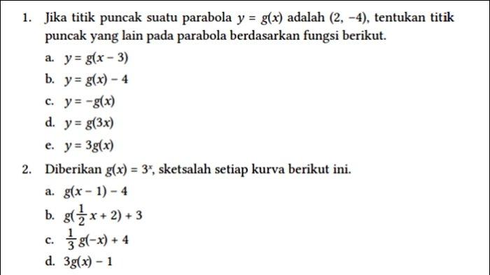 Soal 1 dan 2 Matematika Kelas 12 Halaman 46 47 Kurikulum Merdeka.