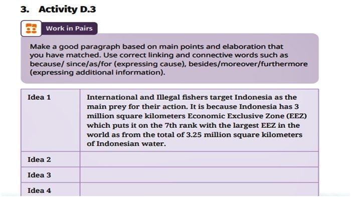 Soal Bahasa Inggris Kelas 12 Halaman 28 Kurikulum Merdeka, Activity D.3.