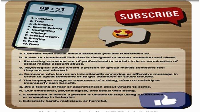 Soal Bahasa Inggris Tingkat Lanjut Kelas 12 Halaman 46 Kurikulum Merdeka, Activity A.2.