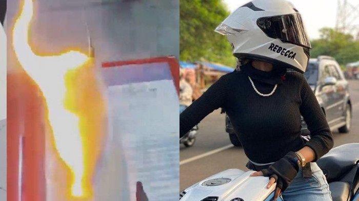 Sosok Rebecca Wanita Tega Bakar Ijazah S1 Pacaranya, Kini Beri Klarifikasi, Ternyata Helm Diambil