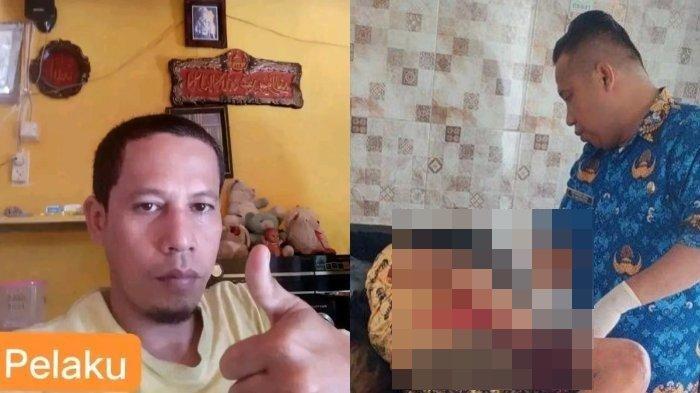 SUAMI TIKAM ISTRI - (kiri) Sosok Ronald Entengo pelaku penikaman di Desa Patoameme, Kecamatan Botumoito, Kabupaten Boalemo, Gorontalo. (kanan) Nirpan Dulambuti saat dirawat di Rumah Sakit Tani dan Nelayan (RSTN) Kabupaten Boalemo, Senin (17/2/2025).
