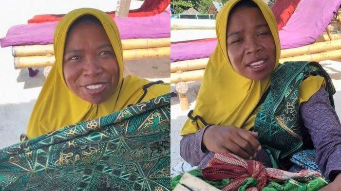 Sosok ibu penjual sarung bernama Sandy itu diketahui fasih berbicara 5 bahasa asing