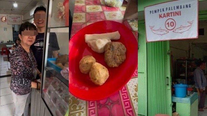 Sosok penjual pempek yang viral harga Rp119 ribu 5 buah di review Food Vlogger Daddy Kuliner.