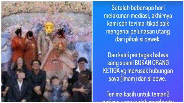 Suami Wanita yang Pakai Uang Rp 120 Juta dari Mantan Buat Menikah Merasa Ditipu, Bukan Selingkuhan