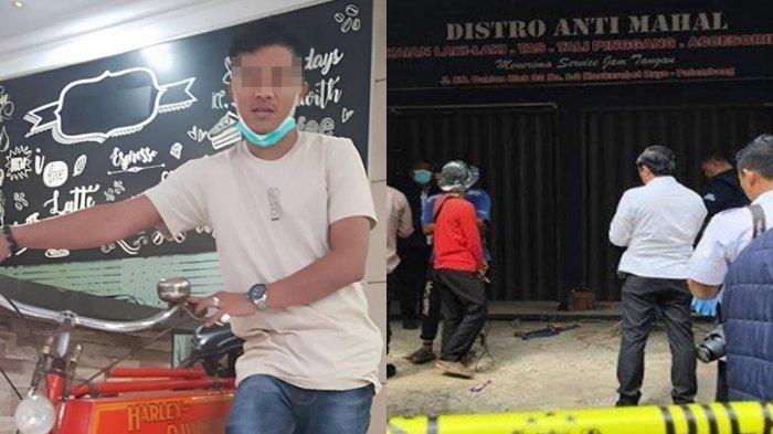 Tampang Antoni, terduga pelaku utama pembunuhan Anton Eka Saputra karyawan koperasi di Palembang yang mayatnya dicor di belakang halaman ruko distro