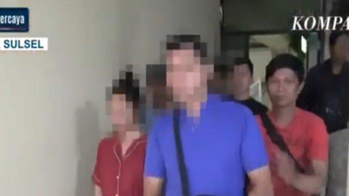 ORANG TUA SEKAP ANAK - Tampang kedua orang tua yang tega menyekap dan menyiksa 2 bocah di Jalan Flores, Kecamatan Wajo, Kota Makassar, Sulsel. Jumat (7/2/2025) dini hari.