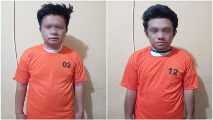 Tampang pria rambut pirang inisial KB (foto kiri) dan dan J  (foto kanan) tersangka kasus Cinderella tewas overdosis, keduanya akan dijerat pasal penyalahgunaan narkotika.