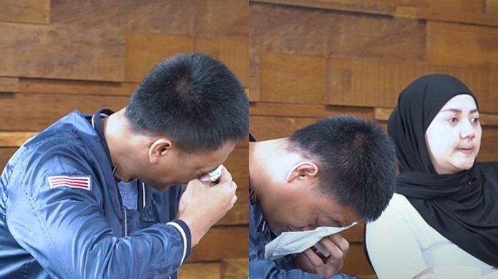 Tangis Kurnia Meiga pecah tak bisa melihat anak-anak usai jatuh sakit.