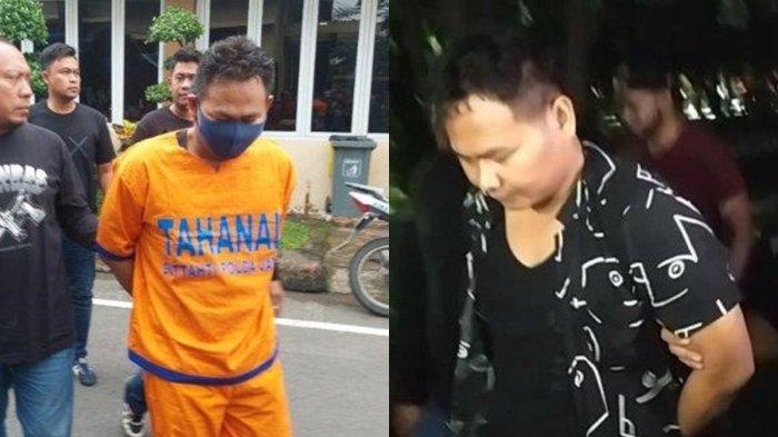 Tersangka RTH saat digelandang ke Gedung Bidang Humas Mapolda Jatim, pada Senin (27/1/2025).