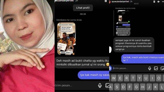 Terungkap tabiat LF pria pacaran 12 tahun dengan Ayu Wulandari namun menikahi wanita lain.