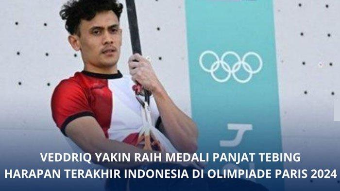 Veddriq Leonardo Panjat Tebing Harapan Terakhir Indonesia di Olimpiade Paris 2024, Yakin Dapat Medali