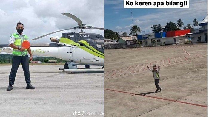 Video petugas bandara Biak Numfor menari Yospan khas Papua viral di media sosial