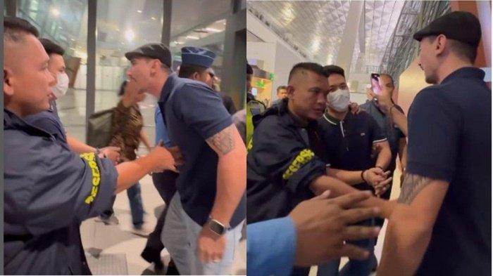 Vincent Verhaag suami Jessica Iskandar murka saat beradapan langsung Christoper Steffanus Budianto tersangka penipuan mobil milik istrinya Rp 10 M.