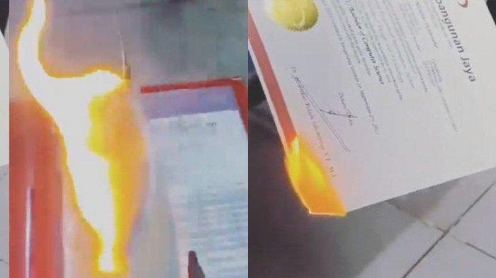 Viral Aksi Wanita Tega Bakar Ijazah S1 Milik Pacarnya, Kuliah 4 Tahun Sia-sia, Alasan Terungkap